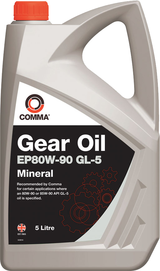 Олива трансмісійна COMMA Gear Oil EP80W-90 GL5 5 л (EP80905L)